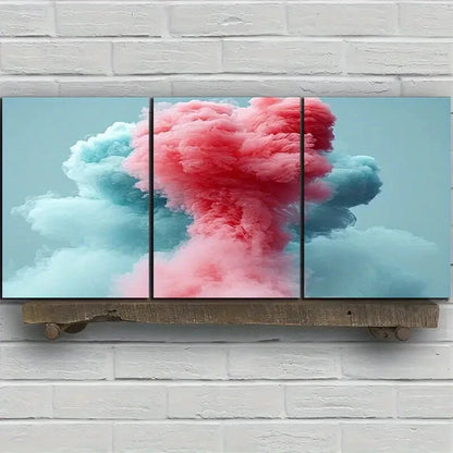 3pcs Featuring Beautiful Designs Under The Code Metal Print Ready to Hang Art