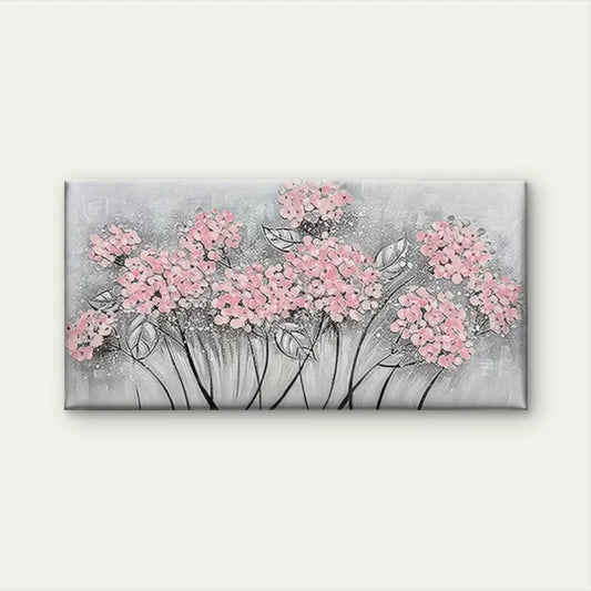 Pink Flower Tree Floral Wall Art Canvas Office Home Room Framed 120x60cm