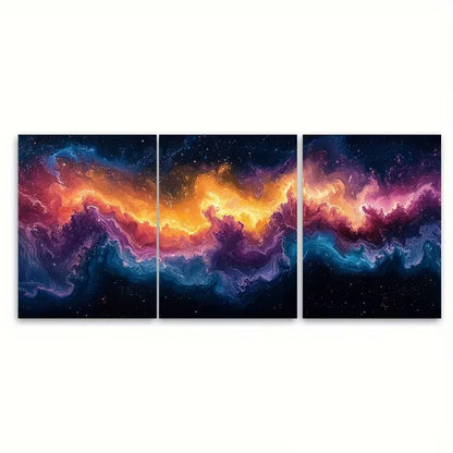 3pcs Abstract Boho Fancy landscape Metal Print Ready to Hang Art