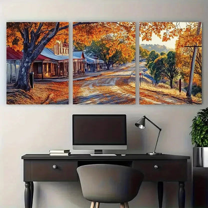 3pcs Sovereign Hill Travel Main Street Metal Print Ready to Hang Art