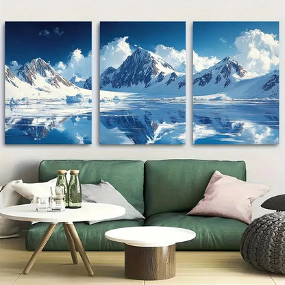 3pcs Svalbard Norway Vacation Travel Metal Print Ready to Hang Art