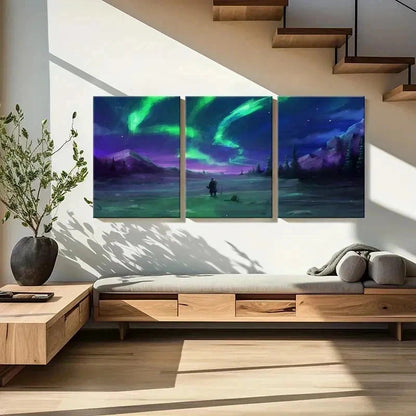 3pcs Anime Landscape Nordic Natural Modern Wall Art Set Canvas Framed 40x60cm - High Quality Print 100% Australian Made Wall Canvas Ready to Hang