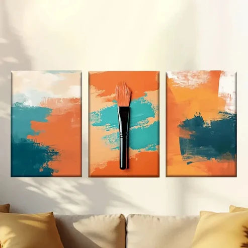 3pcs Abstract Van Gogh Style Colorful World Wall Art Canvas Unframed - High Quality Print 100% Australian Made Wall Canvas