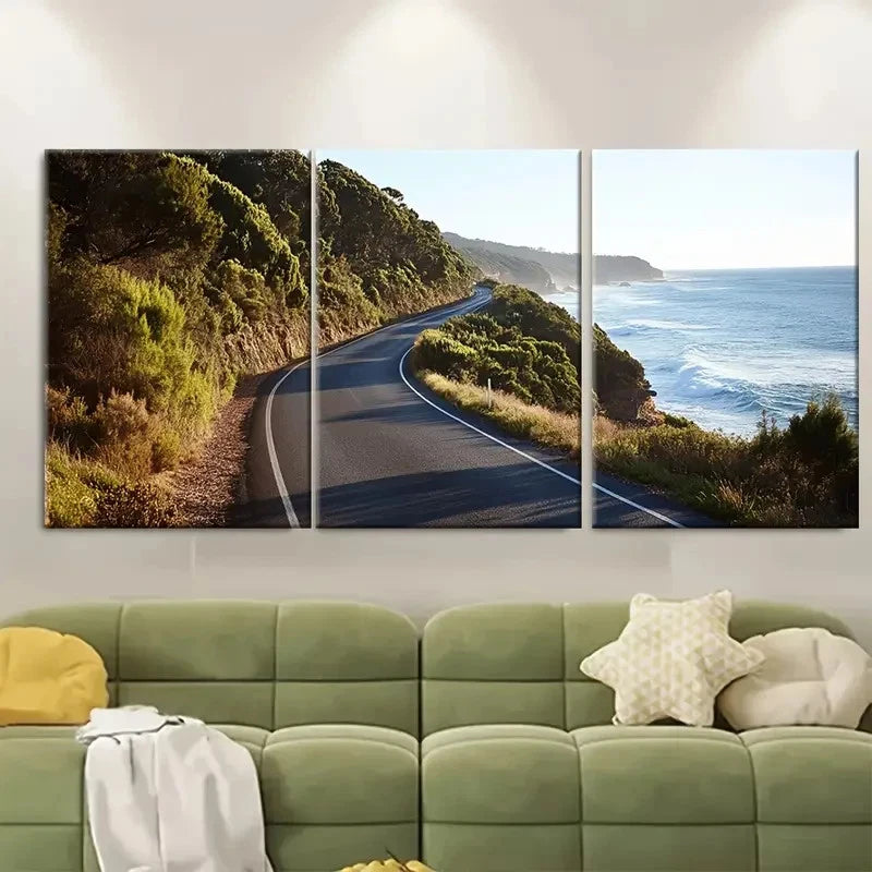 3pcs Great Ocean Road Australia Travel Print Metal Print Ready to Hang Art