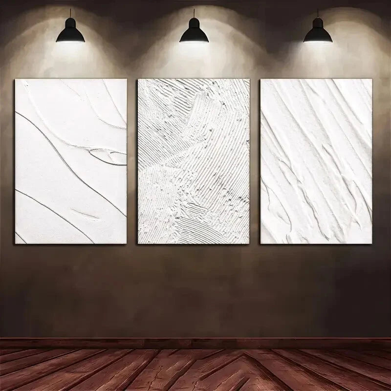 3pcs Modern Minimalist Abstract Wall Art Set Canvas Framed 40x60cm - High Quality Print 100% Australian Made Wall Canvas Ready to Hang