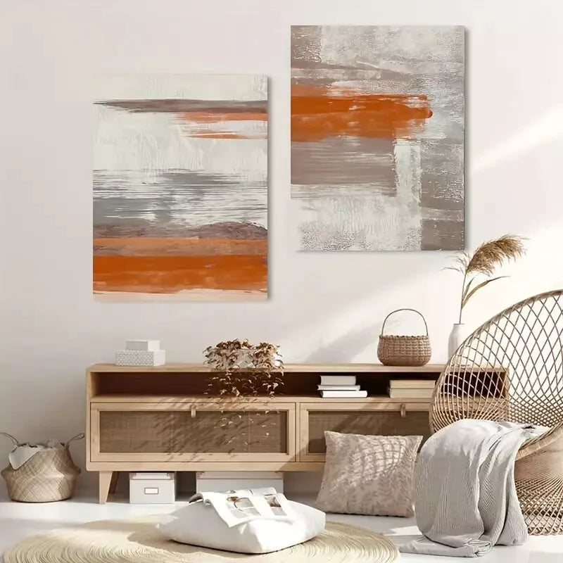 Minimalist Red Geometric Canvas Framed 50x75cm - High Quality Print 100% Australian Made Wall Canvas Ready to Hang