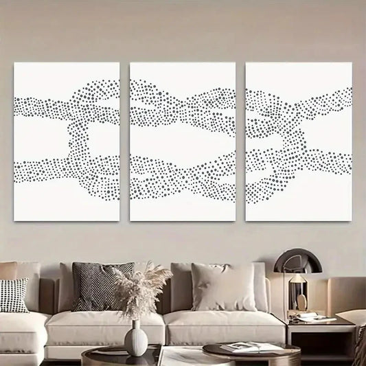 3pcs Nautical Square Knot Coastal Print Metal Print Ready to Hang Art