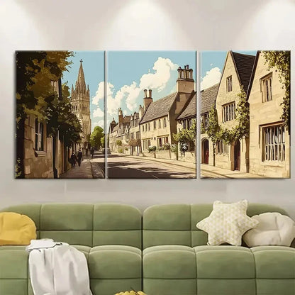 3pcs Vintage Cirencester England Travel Posters Metal Print Ready to Hang Art