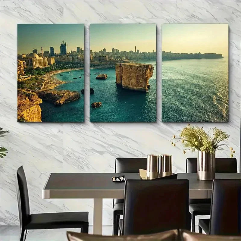 3pcs Lebanon Middle Eastern Travel Perfect Wall Art Canvas Unframed - High Quality Print 100% Australian Made Wall Canvas