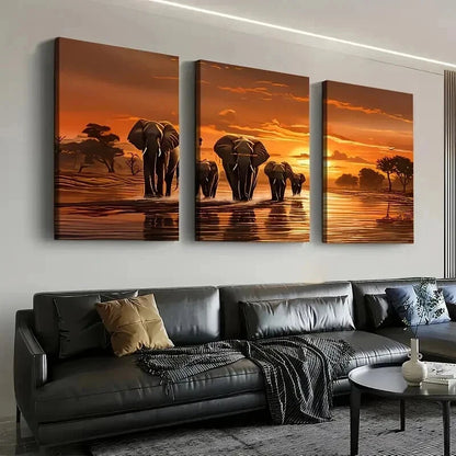 3pcs Featuring Natural Landscapes Perfect Wall Art Set Canvas Framed 40x60cm - High Quality Print 100% Australian Made Wall Canvas Ready to Hang