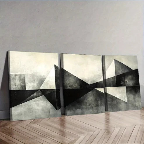 3pcs Geometric Shapes Abstract Wall Art Canvas Unframed - High Quality Print 100% Australian Made Wall Canvas