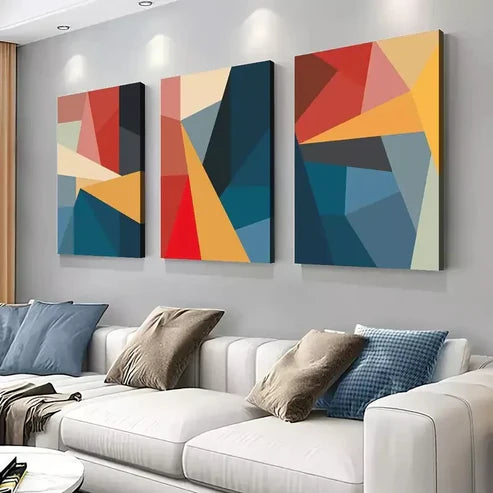 3pcs Modern Abstract Art Wall Art Set Canvas Unframed - High Quality Print 100% Australian Made Wall Canvas