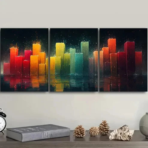 3pcs Modern Art Deco Graffiti Wall Art Set Canvas Unframed – High Quality Print 100% Australian Made Wall Canvas