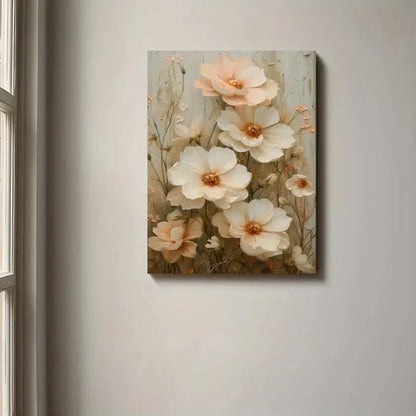 Beautiful Vintage Floral Farmhouse Wildflower Field 60x90cm Metal Print Ready to Hang