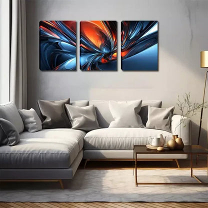3pcs Abstract Gorgeous Pattern Wall Art Set Wall Art Canvas Unframed - High Quality Print 100% Australian Made Wall Canvas