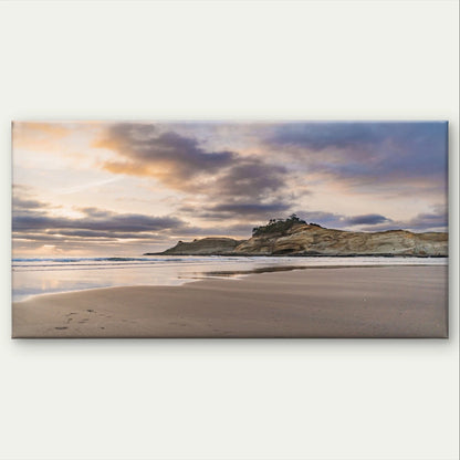Coastal Sunset Beach Landscape Wall Art Canvas Office Home Framed 120x60cm