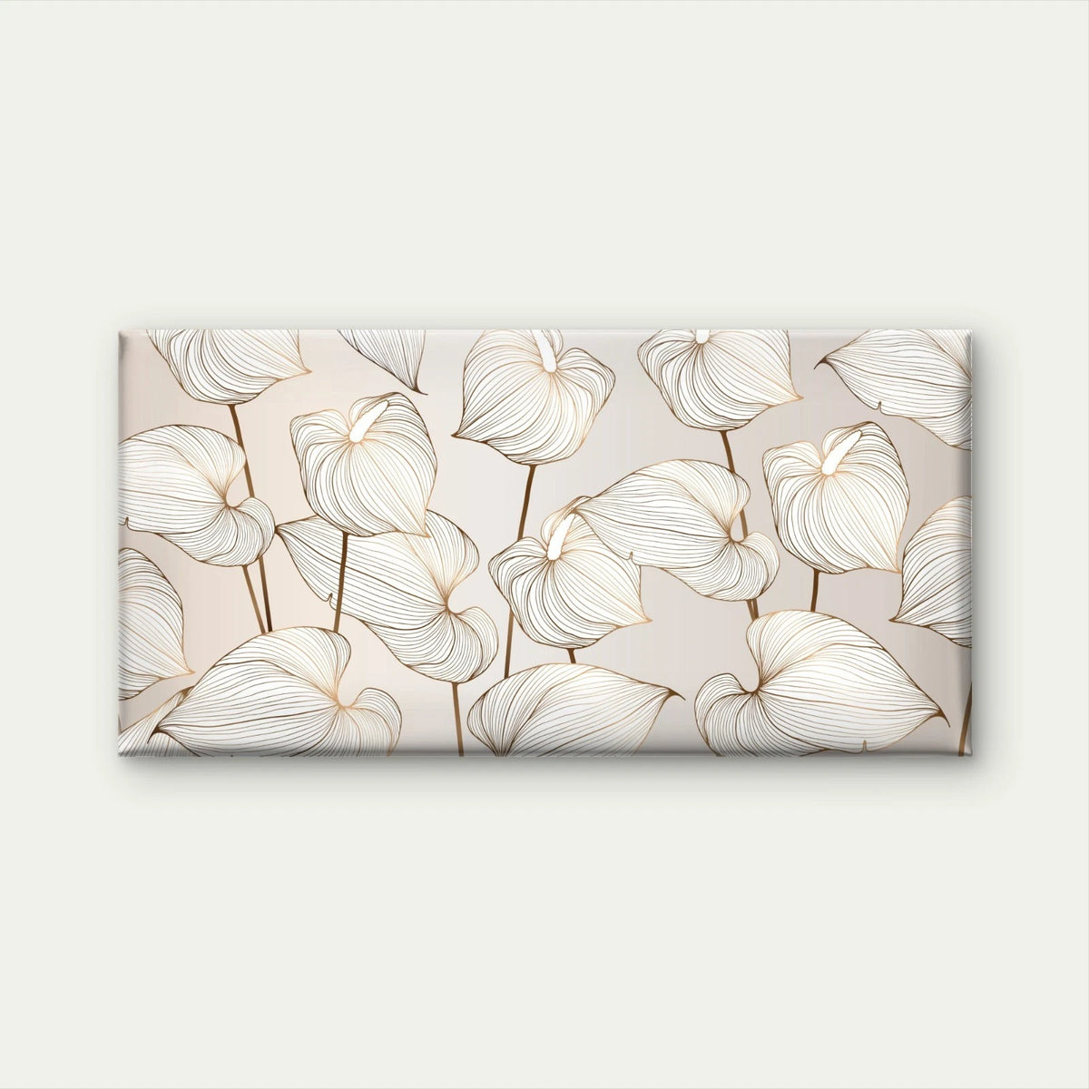 Floral Vector Background Design Wall Art Canvas Office Home Room Framed 120x60cm