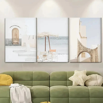 3pcs Italy Prints Travel Art Coastal Print Print Metal Print Ready to Hang Art