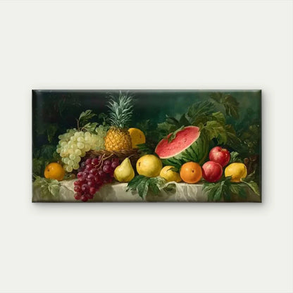 Tropical Pineapple Wall Art Canvas Office Home Room Framed 120x60cm