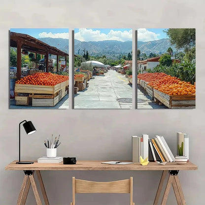3pcs Los Angeles Cityscape Summer Perfect Wall Art Set Canvas Framed 40x60cm - High Quality Print 100% Australian Made Wall Canvas Ready to Hang