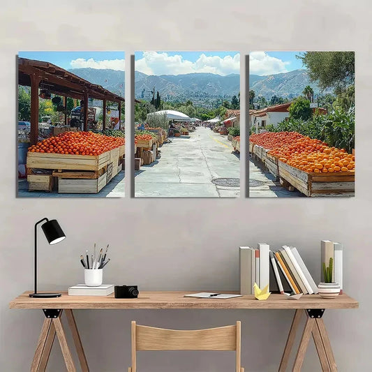 3pcs Los Angeles Cityscape Summer Perfect Wall Art Set Canvas Framed 40x60cm - High Quality Print 100% Australian Made Wall Canvas Ready to Hang