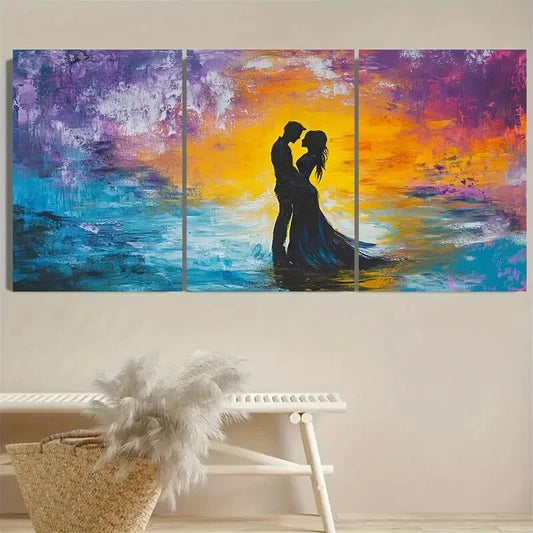 3pcs Love Anniversary Celebration Date Memories Metal Print Ready to Hang Art