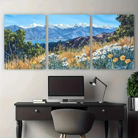 3pcs San Francisco Peaks Travel Metal Print Ready to Hang Art