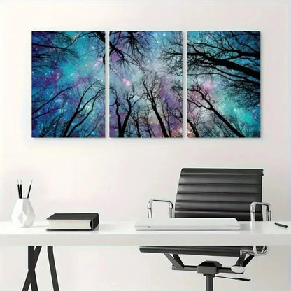 3pcs High-Definition Nature Scenery Prints Metal Print Ready to Hang Art