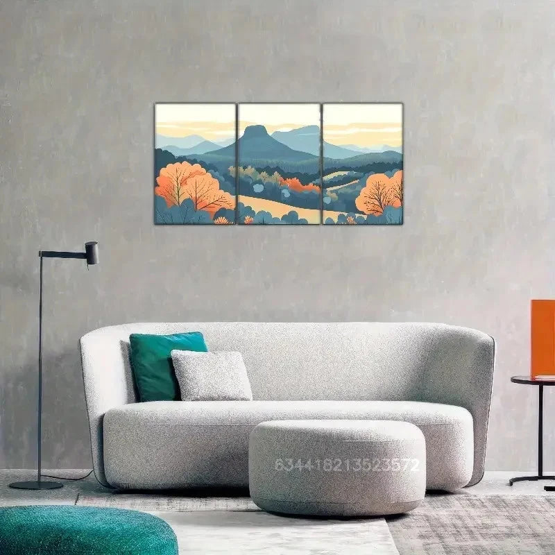 3pcs North Carolina Pinnacles Art Print Metal Print Ready to Hang Art