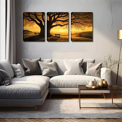 3pcsRustic Coastal Landscape Wall Art Set Canvas Framed 50x70cm -  High Quality Print 100% Australian Made Wall Canvas Ready to Hang - Bella Home Decor