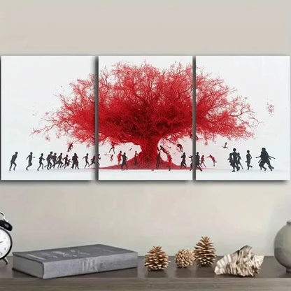 3pcs Mangroves and people Wall Art Set Canvas Unframed - High Quality Print 100% Australian Made Wall Canvas
