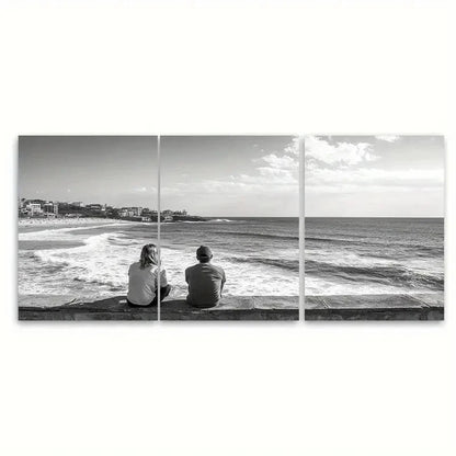3pcs Coogee Beach Travel Print Australia Metal Print Ready to Hang Art