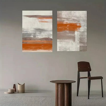 Minimalist Red Geometric Canvas Framed 50x75cm - High Quality Print 100% Australian Made Wall Canvas Ready to Hang