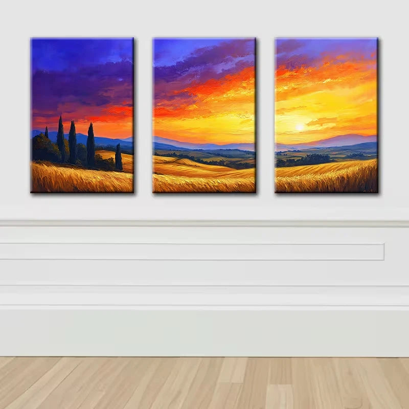 3pcs Joyful Face Illustration Wall Art Set Canvas Framed 60x90cm - High Quality Print 100% Australian Made Wall Canvas Ready to Hang (Copy)
