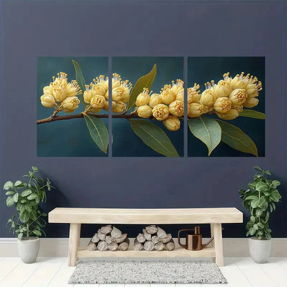 3pcsm Yellow Laurel Canvas Print Painting Metal Print Ready to Hang Art