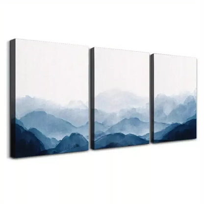 3pcs Abstract Mountain Canvas Framed 40x60cm - High Quality Print 100% Australian Made Wall Canvas Ready to Hang