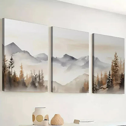 3pcs Abstract Forest Art Set Canvas Unframed - High Quality Print 100% Australian Made Wall Canvas