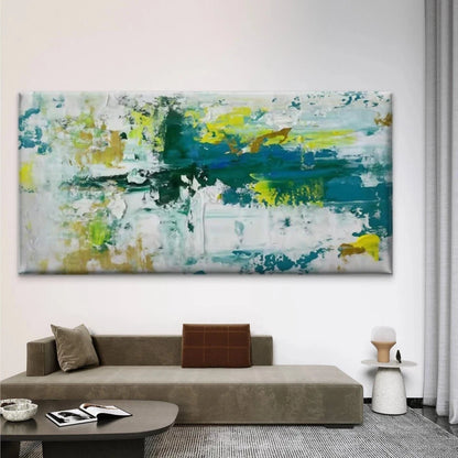 Abstract Textured Painting Wall Art Canvas Office Home Room Framed 120x60cm