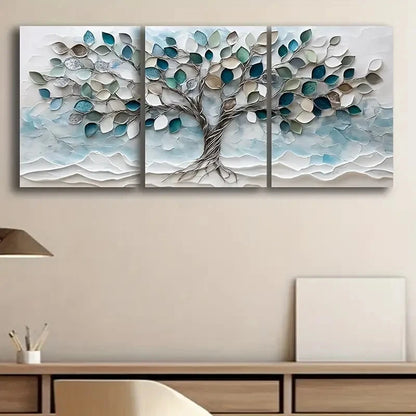 3pcs Tree of Life Premium Quality Metal Print Ready to Hang Art