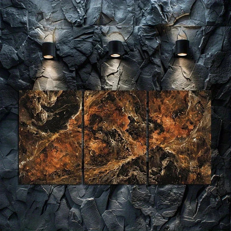 3pcs Carina Nebula Design Metal Print Ready to Hang Art