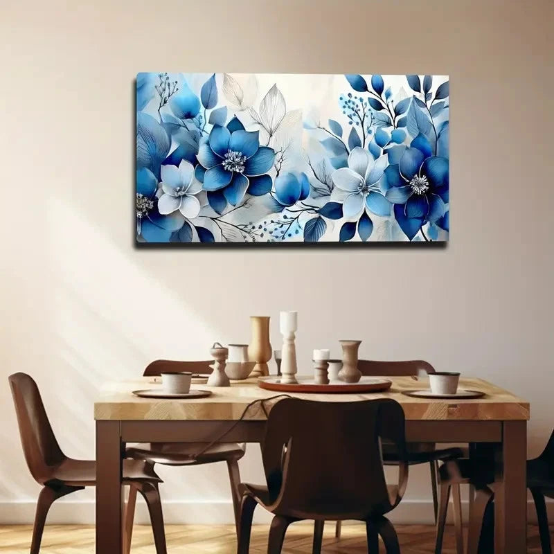 Elegant Blooming Flowers Wall Art Canvas Office Home Room Framed 120x60cm