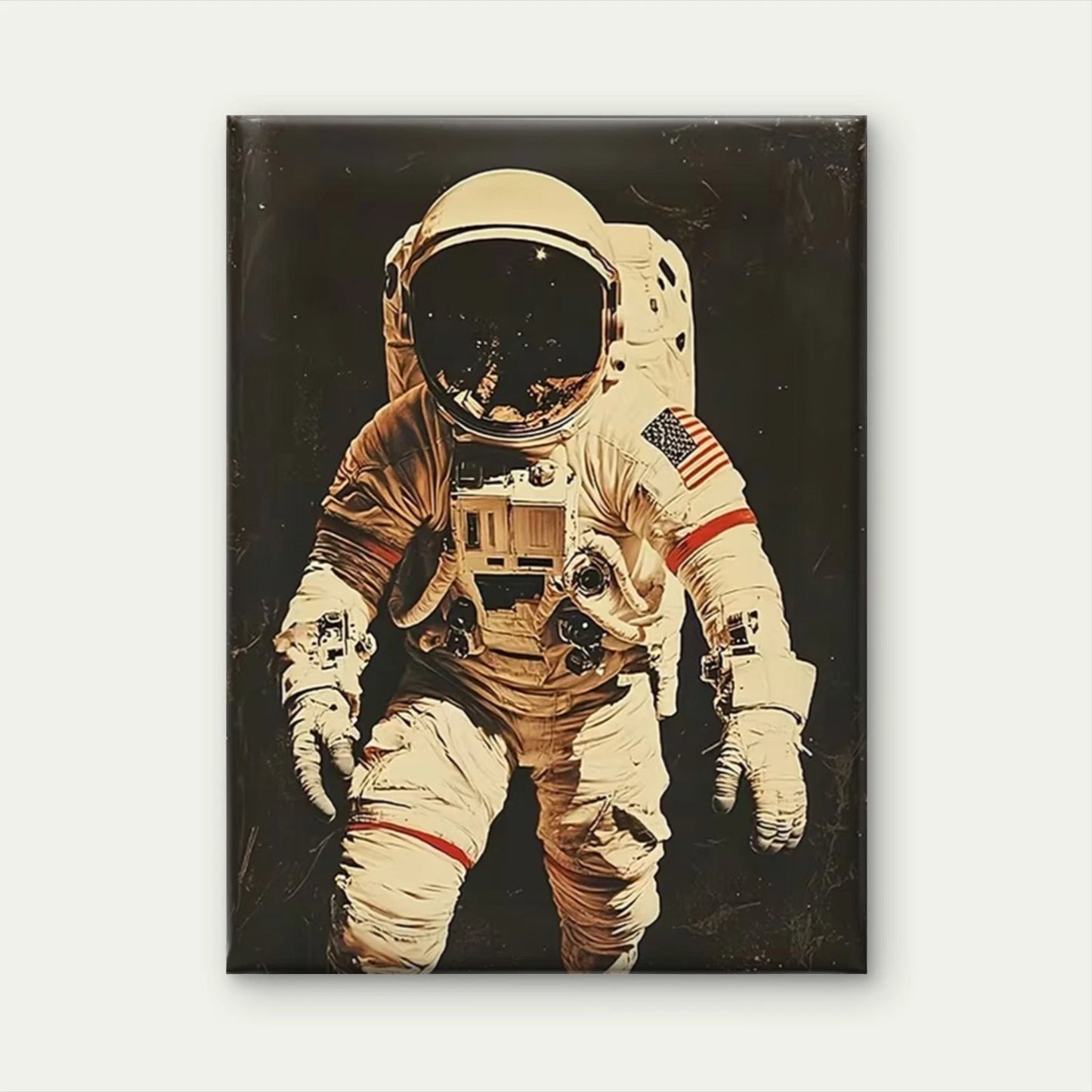 An Astronaut in Space 60x90cm Metal Print Ready to Hang
