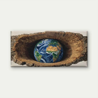 "Adventure Awaits" World Map Wall Art Canvas Office Home Room Framed 120x60cm