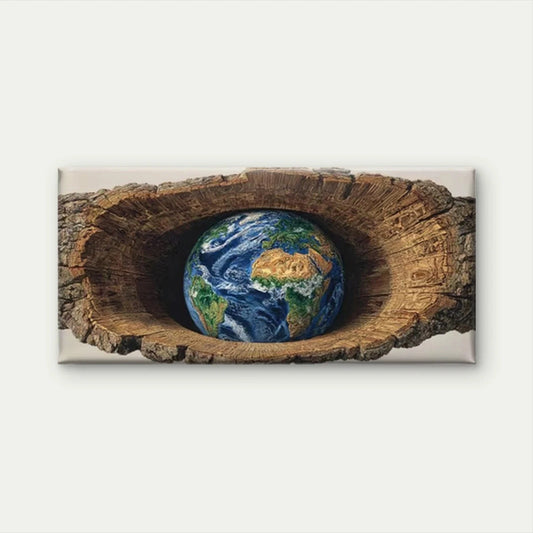 "Adventure Awaits" World Map Wall Art Canvas Office Home Room Framed 120x60cm