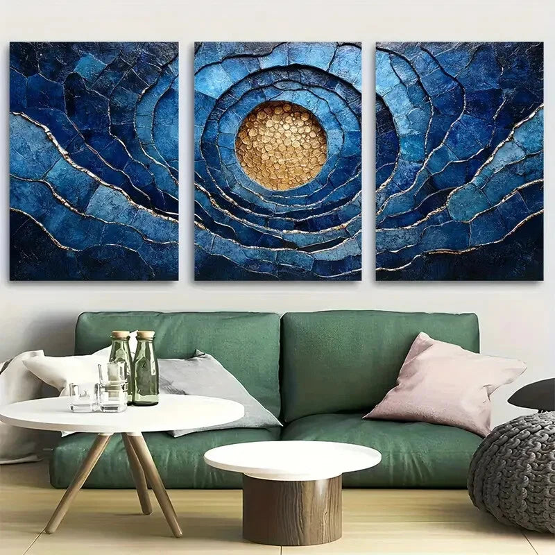 3pcs Jewish Home Blessing Design Metal Print Ready to Hang Art