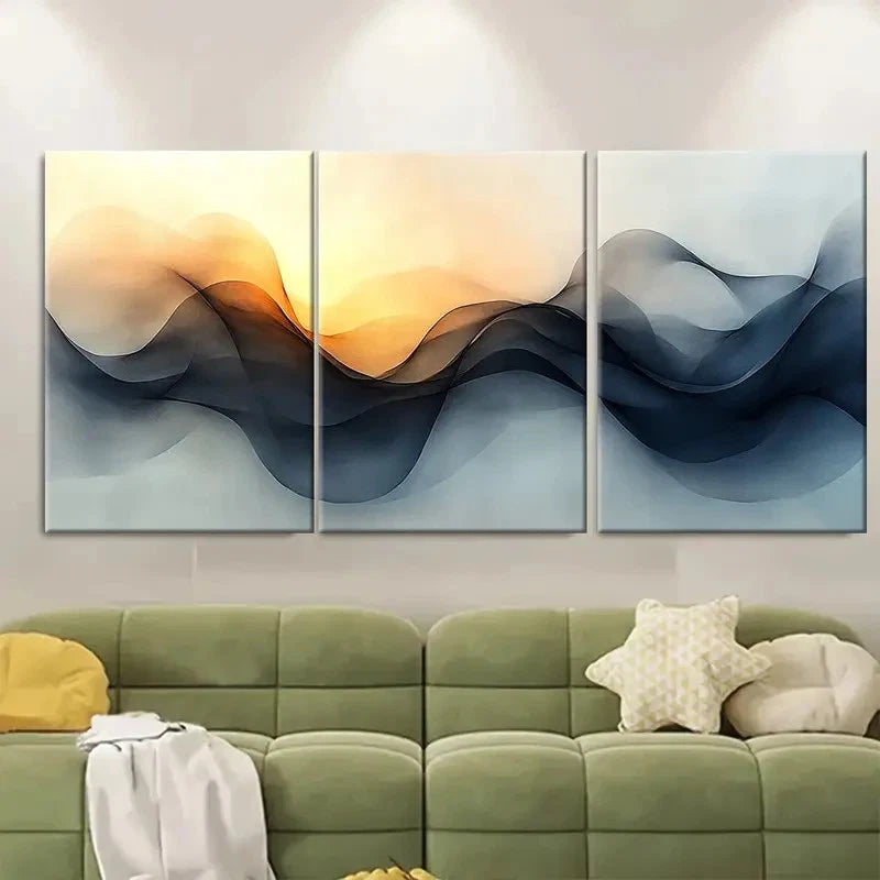 3pcs Inspirational Minimalist Typography Metal Print Ready to Hang Art