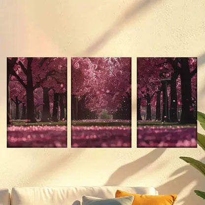 3pcs Classic Style Charming Spring Cherry Wall Art Canvas Unframed – High Quality Print 100% Australian Made Wall Canvas
