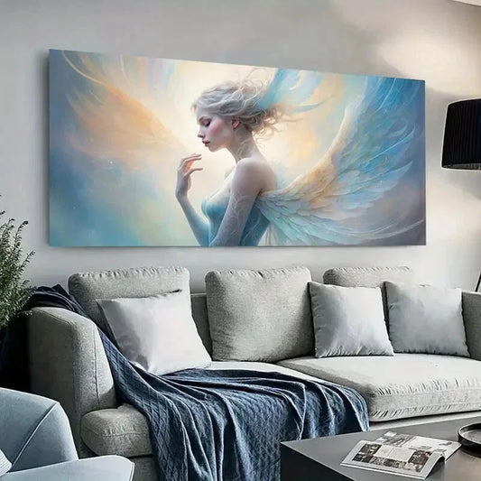 Majestic Art Angel Women wall canvas office home room framed 120x60cm