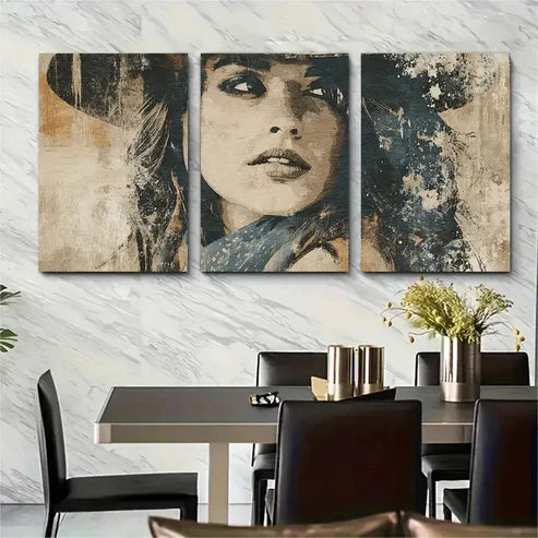 3pcs Neutral Aesthetic Decor Rustic Wall Art Canvas Unframed - High Quality Print 100% Australian Made Wall Canvas