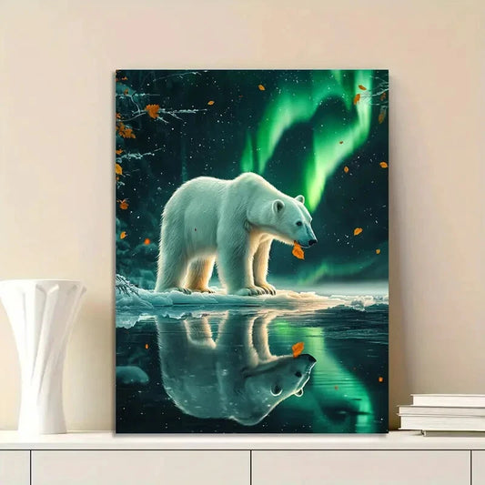 Face of an Adorable Calico Cat Painting  40x60cm Metal Print Ready to Hang